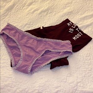 Cotton undies - 2 pair - VS
